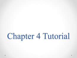 chapter-4- Tutorial