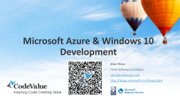 Intro to Microsoft Azure Cloud
