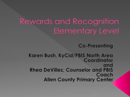 Rewards and Recognition Elementary Level