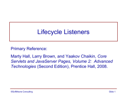 Lifecycle Listeners