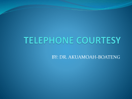 telephone courtesy