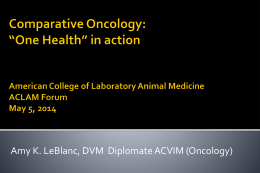 Comparative Oncology - American College of Laboratory Medicine