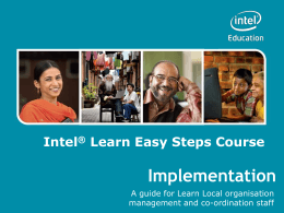 Intel® Learn Easy Steps