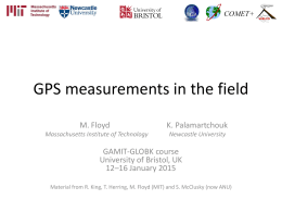Fundamentals of GPS for geodesy