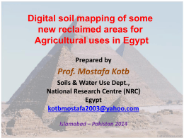Presentation by Prof. Mostafa Kotb