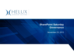 Governance - Helux Systems