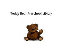 Teddy Bear Preschool Library