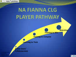 NA FIANNA CLG PLAYER PATHWAY