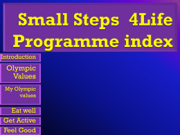 Small Steps 4Life Programme - D201 Dida you can do it