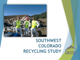 SW Colorado Regional Waste Audit Results, Miram Gillow