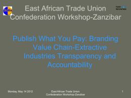 Analysis of Tanzania Extractive Industries Transparency - ITUC