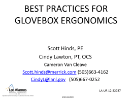 Glovebox - Ergonomics