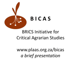 The BICAS Initiative