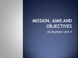 Aims and Objectives
