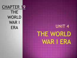 LECTURE 01_The Road to War
