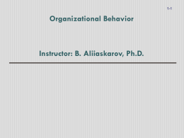 4: Job Attitudes - Organizational Behavior