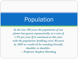 Population - AP Human Geography