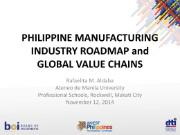 Manufacturing Industry Roadmap