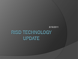 RISD Technology Update
