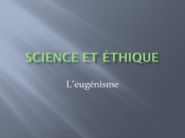 Science et éthique