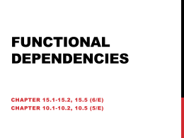 13 Dependencies