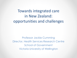 Towards integrated care in New Zealand