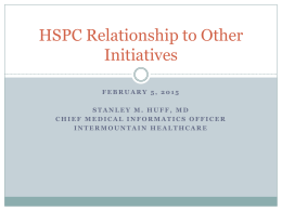 HSPC Relationship to other Initiatives 150205