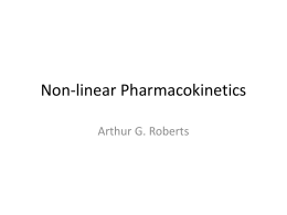 Non-linear Pharmacokinetics