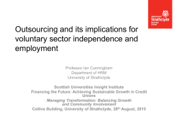 Outsourcing and its implications for voluntary sector independence