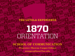 School of Communication - Loyola University Chicago