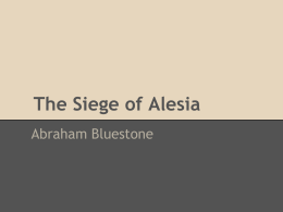 The Siege of Alesia - Clayton School District