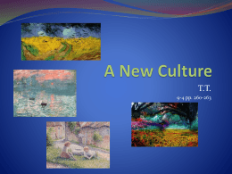 9-4 A New Culture Presentation