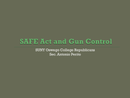 SAFE Act and the gun owner