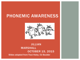 Phonemic Awareness Powerpoint