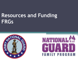 Resources and Funding for FRGs