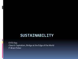 Fundamentals of Sustainability