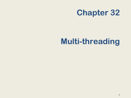 Chapter 15 Multithreading