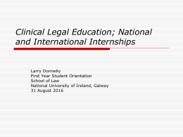 Clinical Legal Education (Sept 2016)