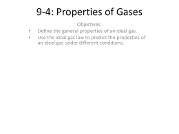 9-4: Properties of Gases