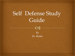 Self Defense Study