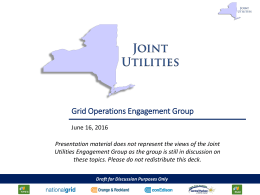 JU Draft Presentation - The Joint Utilities of NY