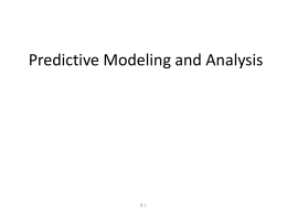 Chapter 8: Predictive Modeling and Analysis
