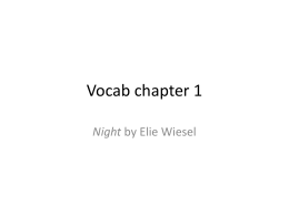 Vocab chapter 1