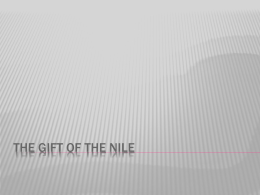 The Gift of the nile