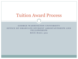 Tuition Award Process