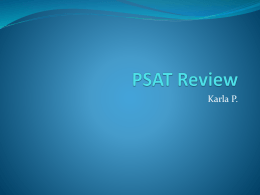 PSAT Review - Vocab11-2CHS