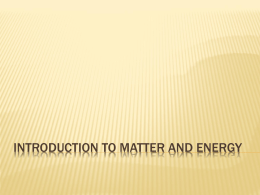 matter and energy 2014 2015