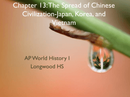 Chapter 13: The Spread of Chinese Civilization