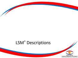 SAARF LSM 2014 Descriptions