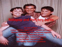 Sodapop and Ponyboy Curtis